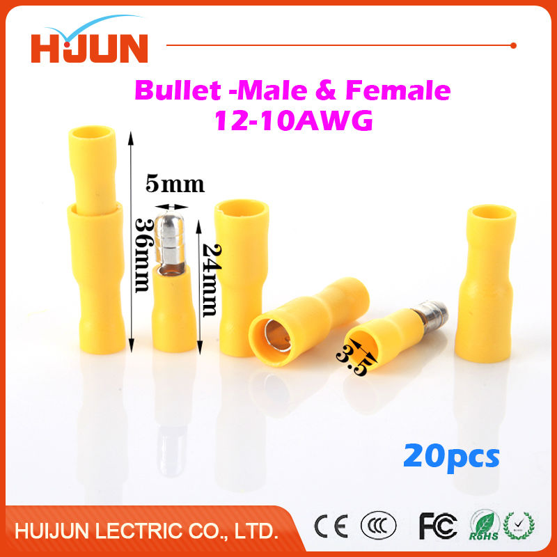 20 / bullet-male & bullet-female    ̺ ̾  ̽  ͹̳ Ŀ 4-6mm2 12-10awg 24a